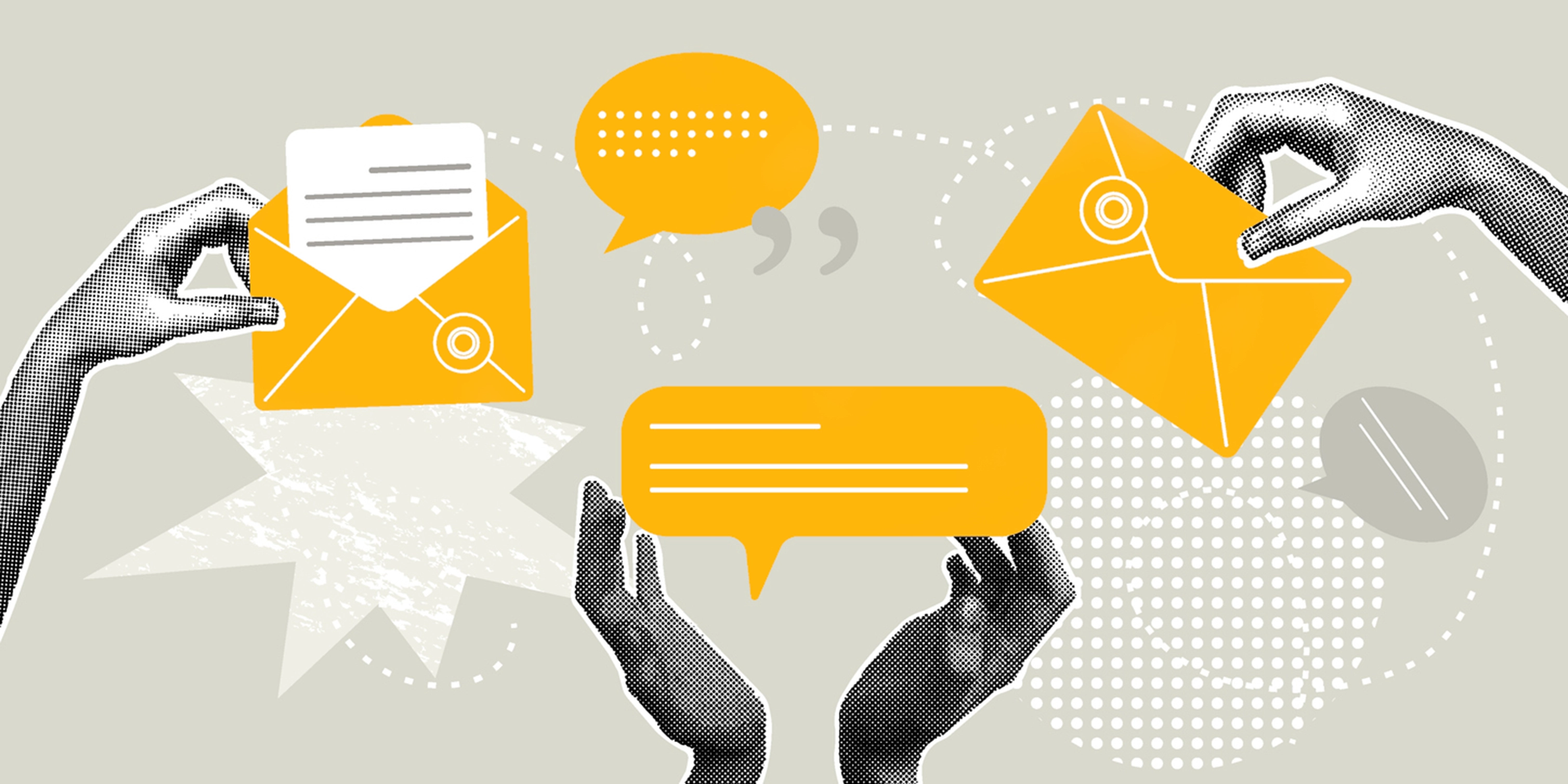 Email collage graphic