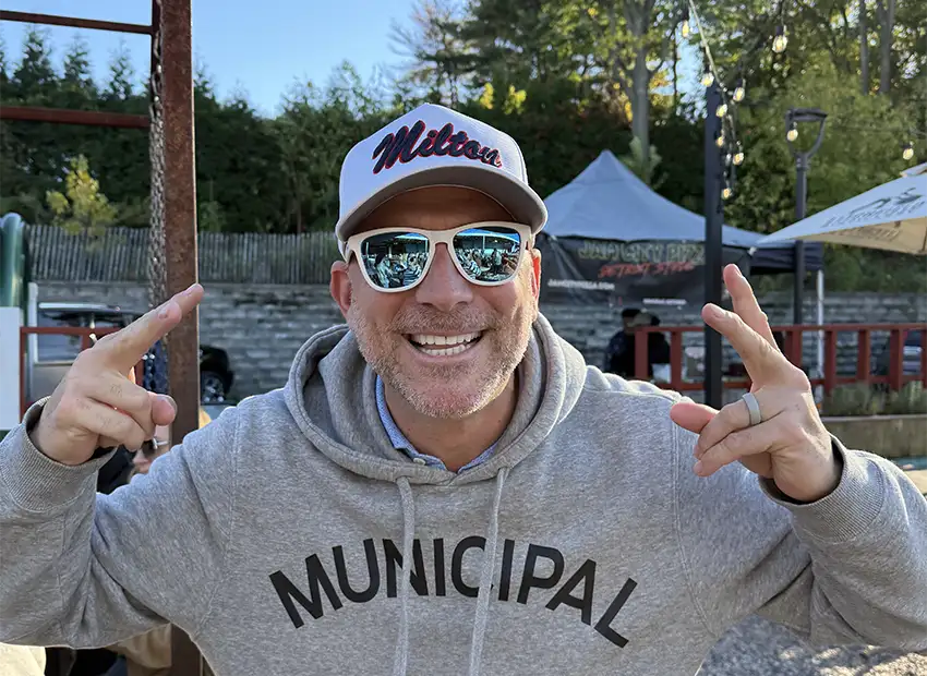 Ben smiling at the camera