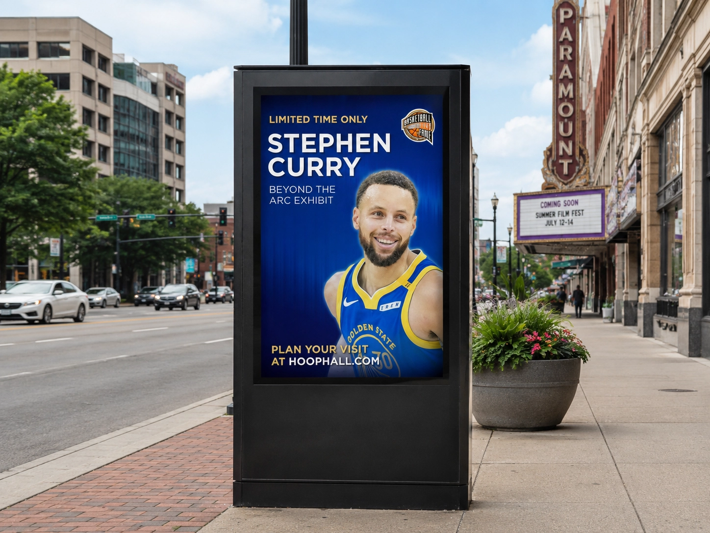 Outdoor Advertisement of Stephen Curry