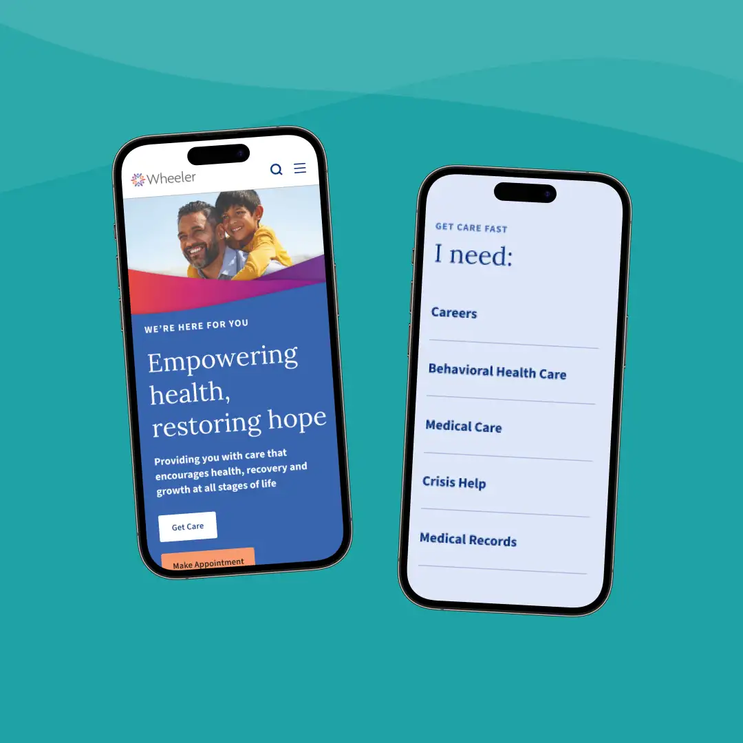 Wheeler mobile web mockups