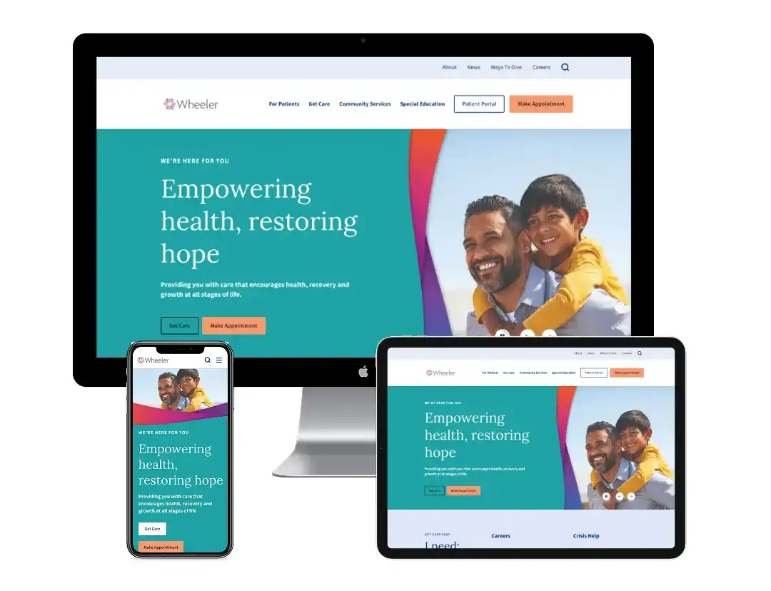 Multi devices showing Wheeler home page