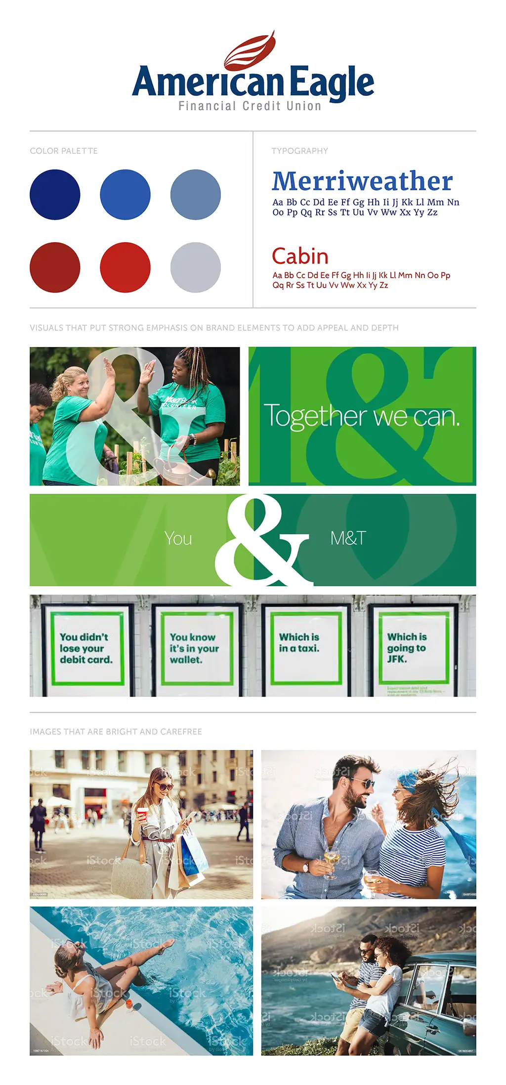 American Eagle Financial Credit Union Moodboard